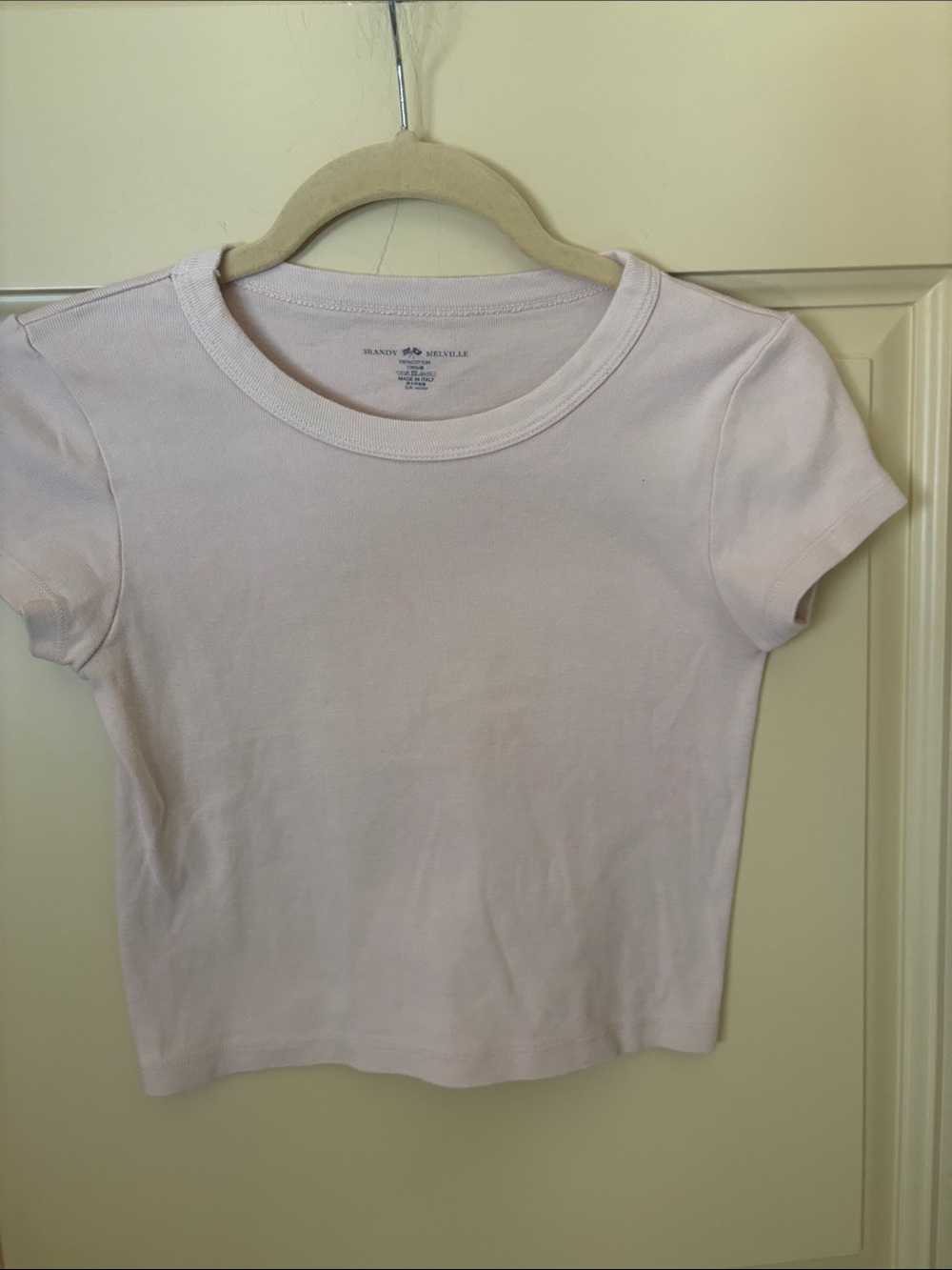 Brandy Melville Pale pink Short Sleeve Tee